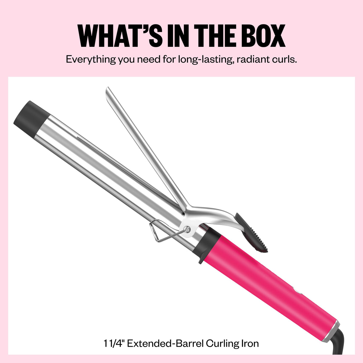 BaBylissPRO curling iron 360° swivel cord feature