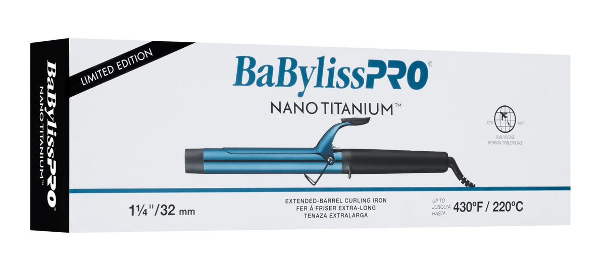 BaBylissPRO curling iron digital temperature control display