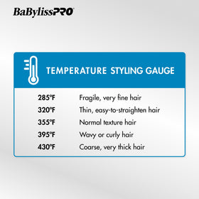 BaBylissPRO curling iron extended barrel close-up