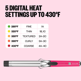 BaBylissPRO curling iron in limited edition Iced Blue finish