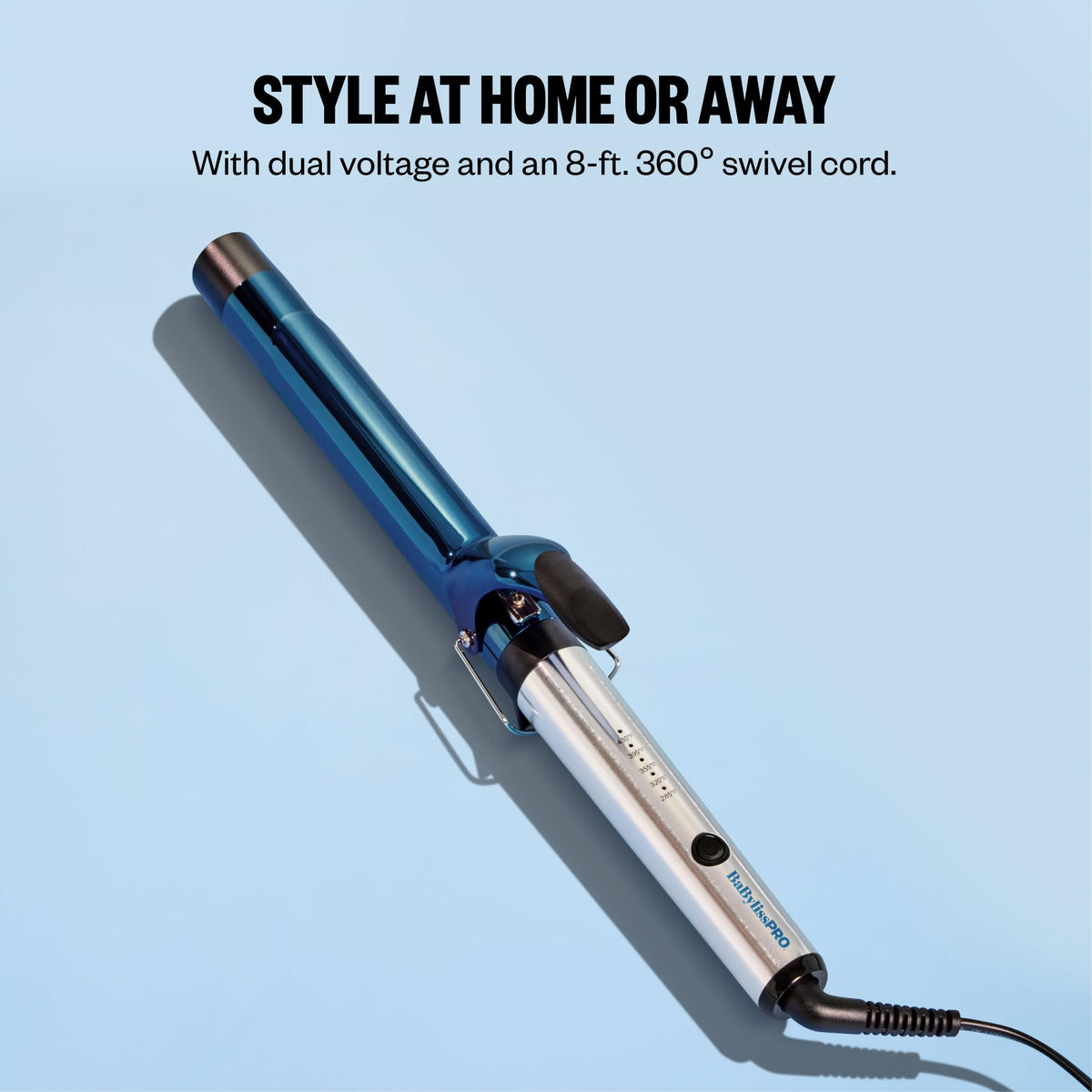 BaBylissPRO curling iron packaging and accessories