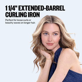 BaBylissPRO curling iron showing extended barrel design