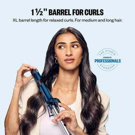 BaBylissPRO curling iron showing extended barrel length