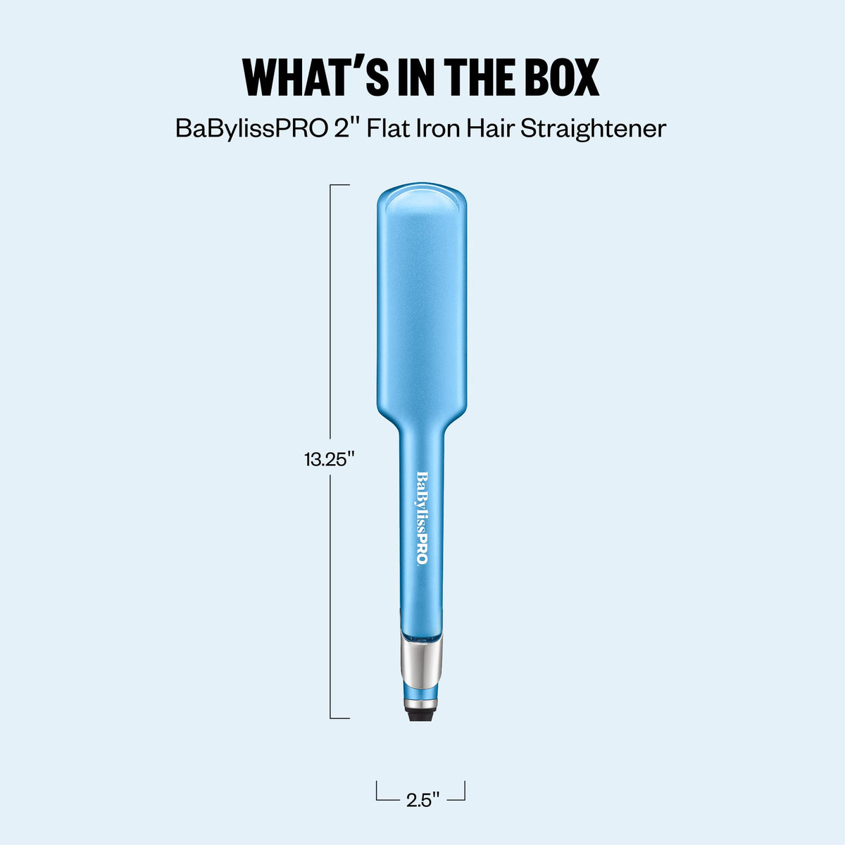 BaBylissPRO Flat Iron packaging details