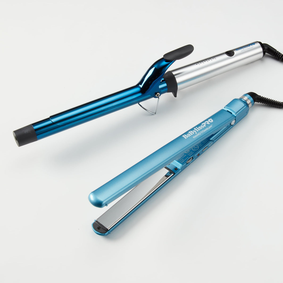 BaBylissPRO Limited Edition Curling Iron and Flat Iron Set with Nano Titanium technology