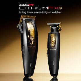 BaBylissPRO LithiumFX+ Hair Trimmer in use for precise grooming