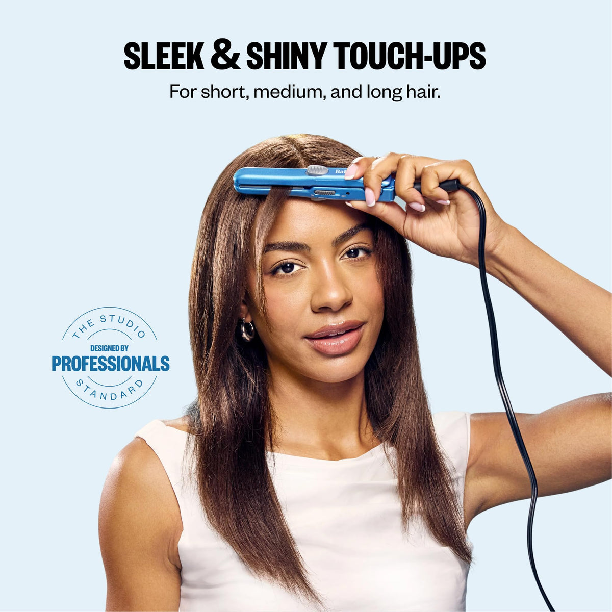 BaBylissPRO Mini Traveler Hair Straightener side view