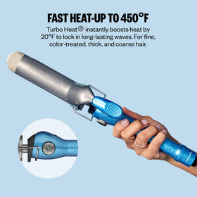 BaBylissPRO Nano Titanium Curling Iron in lifestyle setting