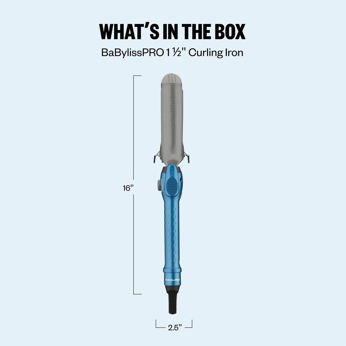 BaBylissPRO Nano Titanium Curling Iron packaging
