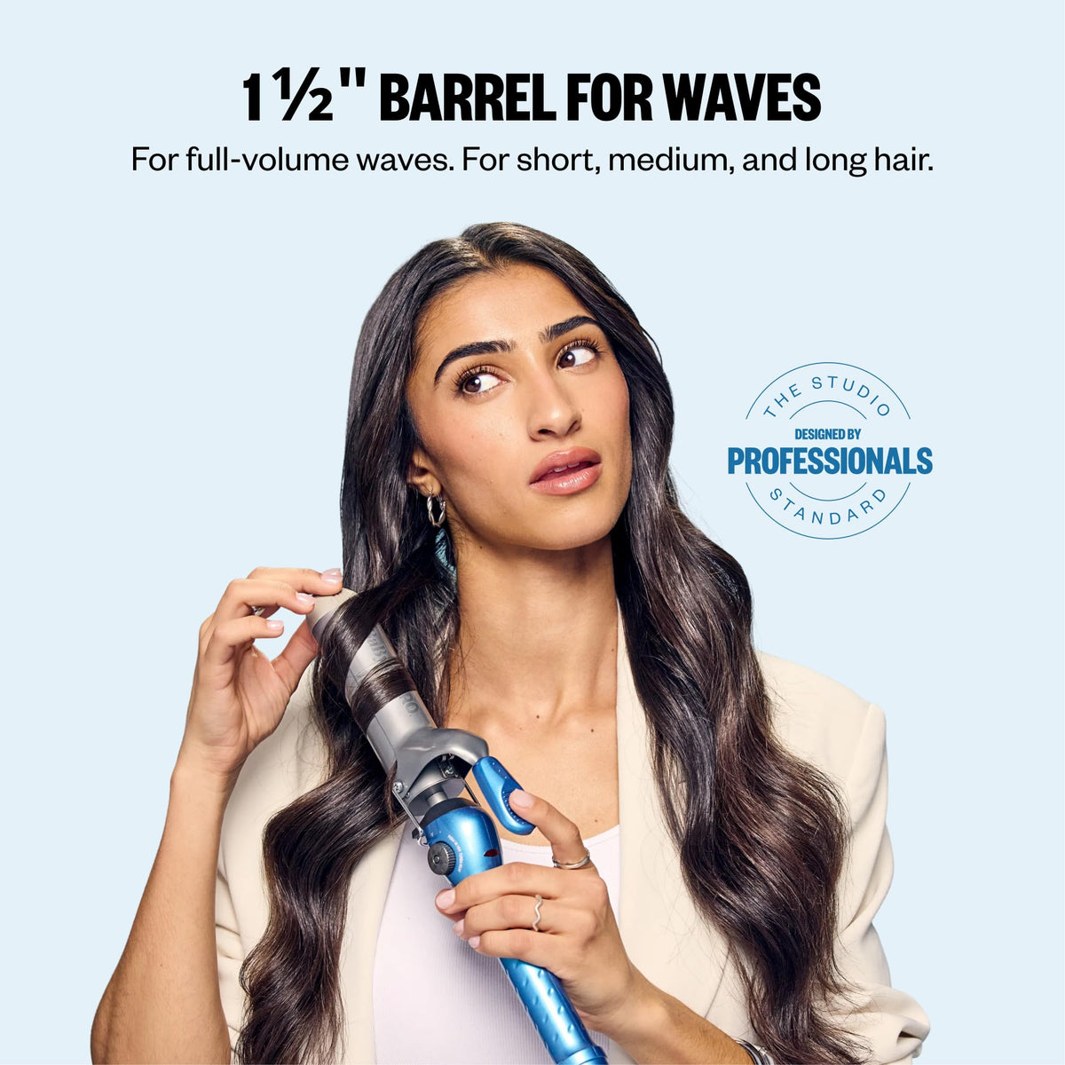 BaBylissPRO Nano Titanium Curling Iron with barrel close-up