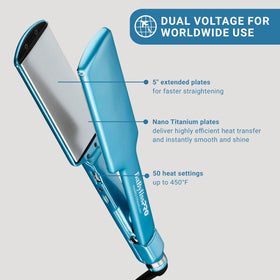 BaBylissPRO Nano Titanium Flat Iron 2-Inch side view