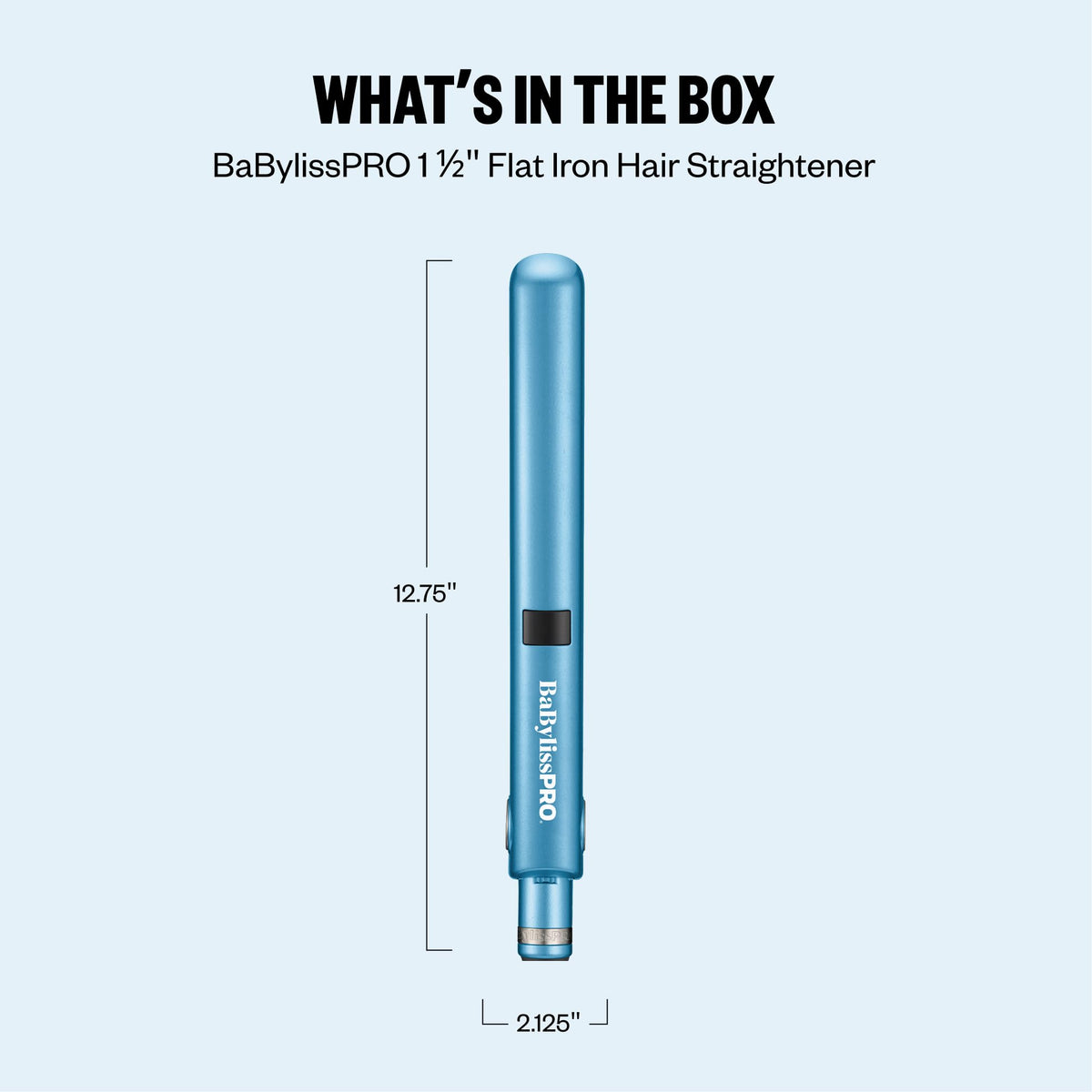 BaBylissPRO Nano Titanium Flat Iron packaging