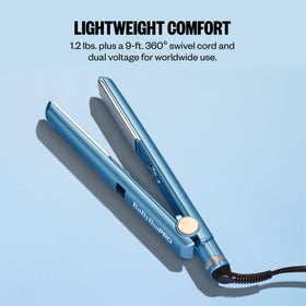BaBylissPRO Nano Titanium Flat Iron with 9-foot swivel cord
