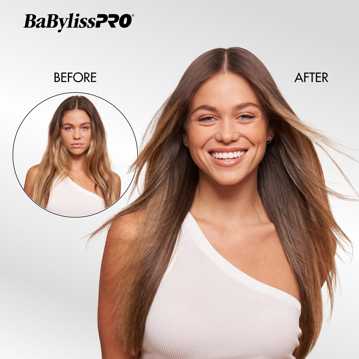 BaBylissPRO Nano Titanium Ultra-Thin Hair Straightener side view
