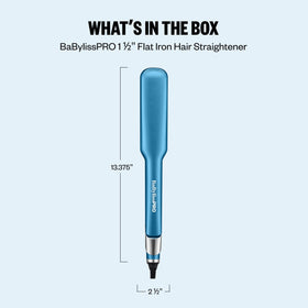 BaBylissPRO Ultra Sleek Flat Iron 1.5 inch ergonomic design