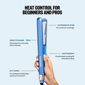BaBylissPRO Ultra Sleek Flat Iron 1 inch in lifestyle setting