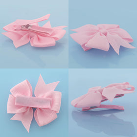 Babymatch Baby Hair Bows Clips in a gift box for baby girls