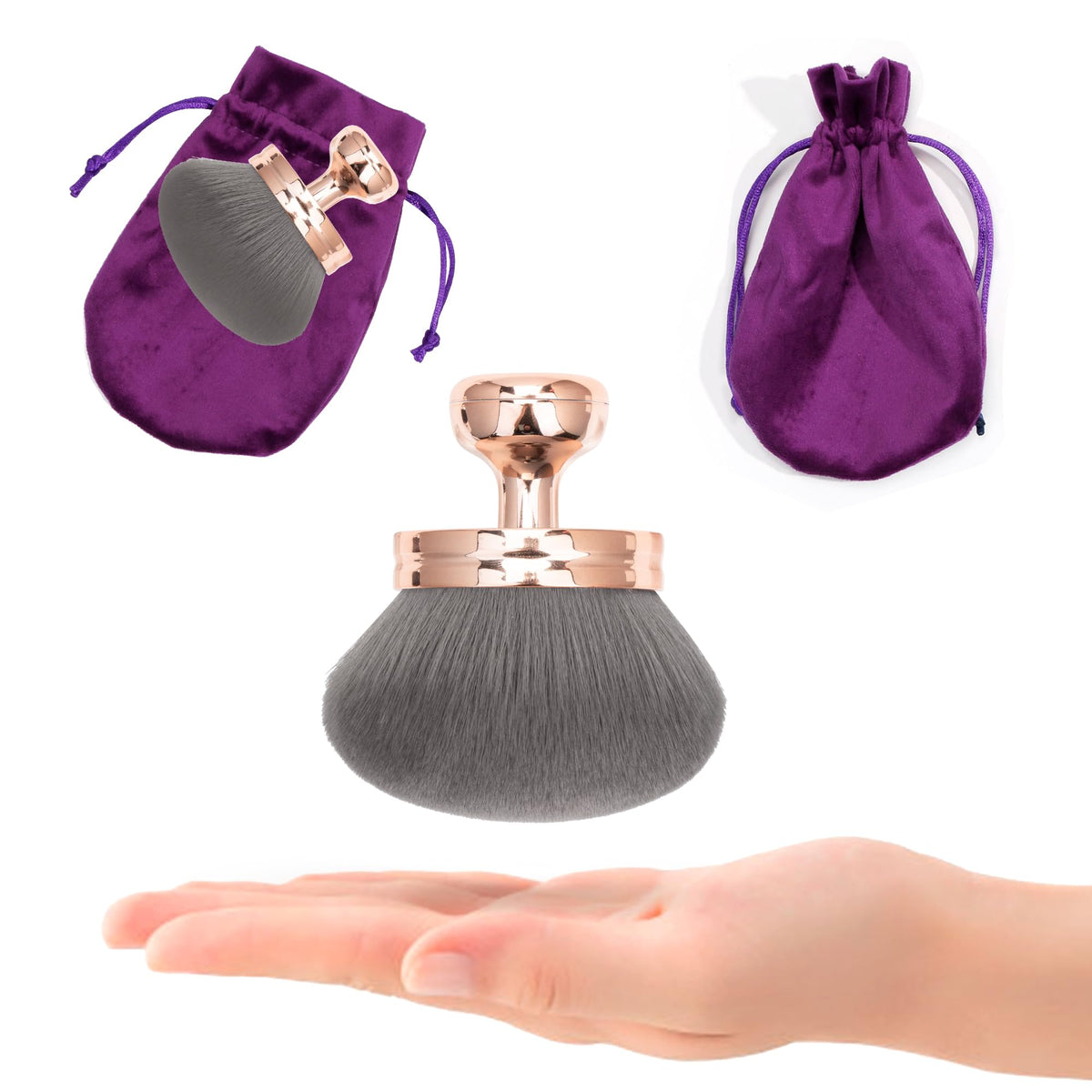BABYSHEEP brush applied on skin for self-tanning