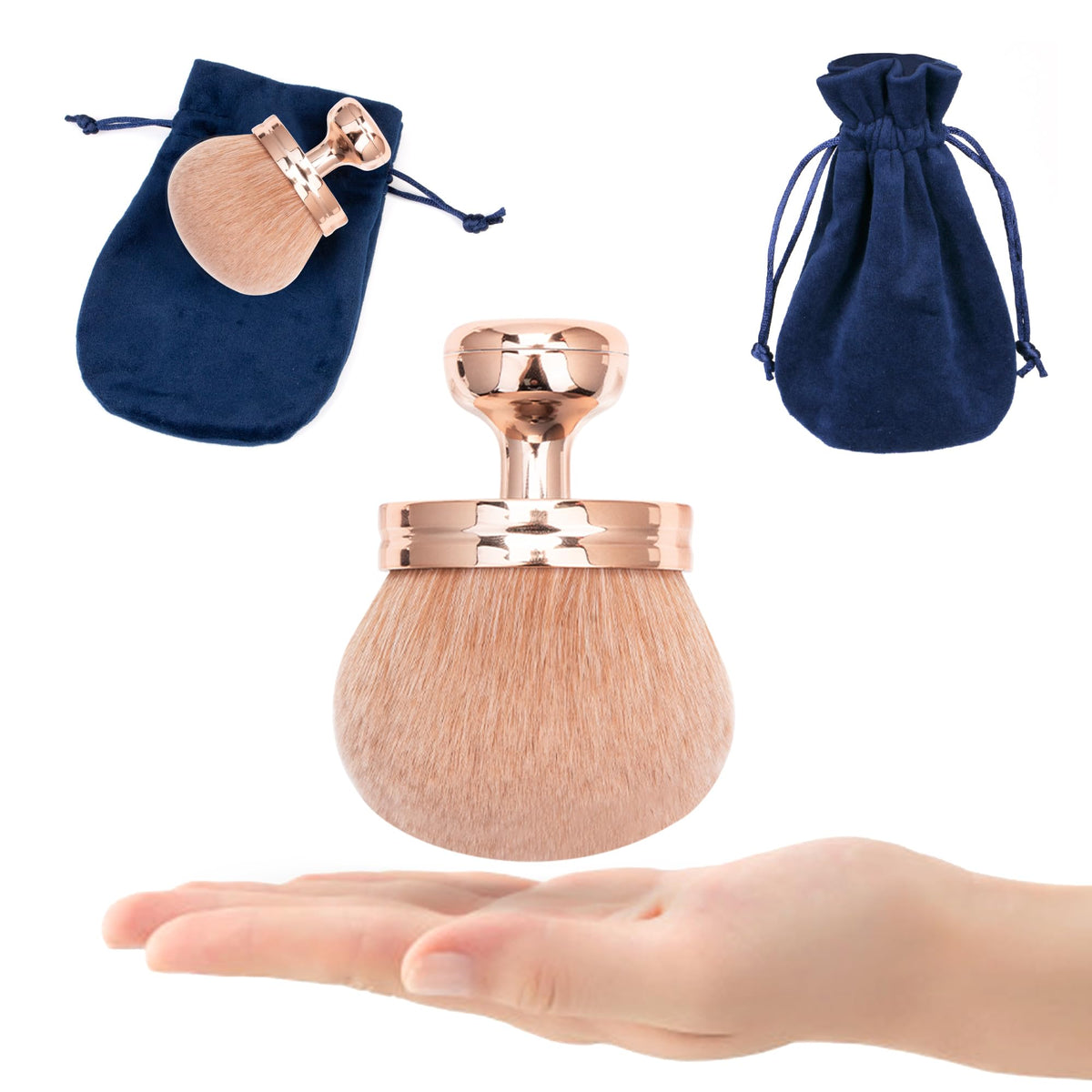 BABYSHEEP Extra Large Body Makeup Brush with makeup products