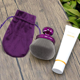 BABYSHEEP Extra Large Kabuki Brush displayed on vanity