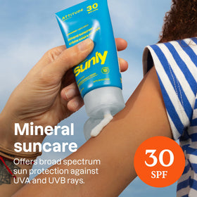 Back of ATTITUDE Kids Mineral Sunscreen SPF 30 packaging