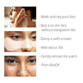 Back of Cardiyar Glitter Freckles packaging showing instructions