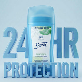Back packaging of Secret Antiperspirant and Deodorant showing ingredients