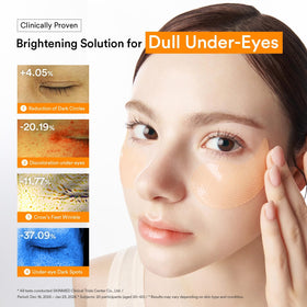 Back view of Abib Glutathione Kojic Acid Eye Patches packaging