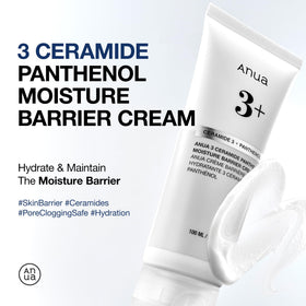Back view of ANUA 3 Ceramide Panthenol Moisture Barrier Cream 130g