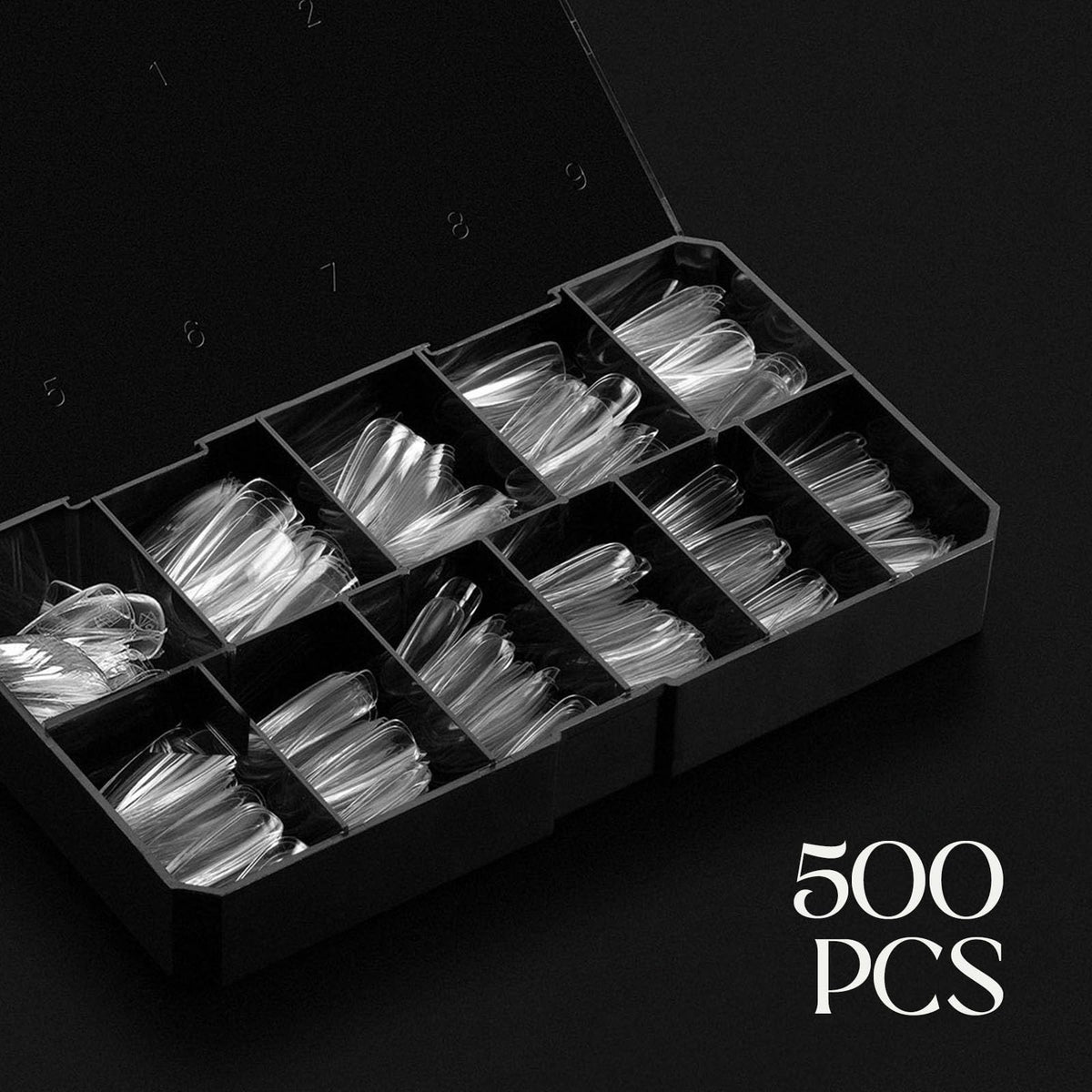 Back view of APRÉS Gel-X Natural Stiletto Long Tip Box packaging