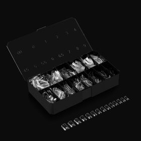 Back view of APRÉS Gel-X Square Nail Tips Box with packaging details