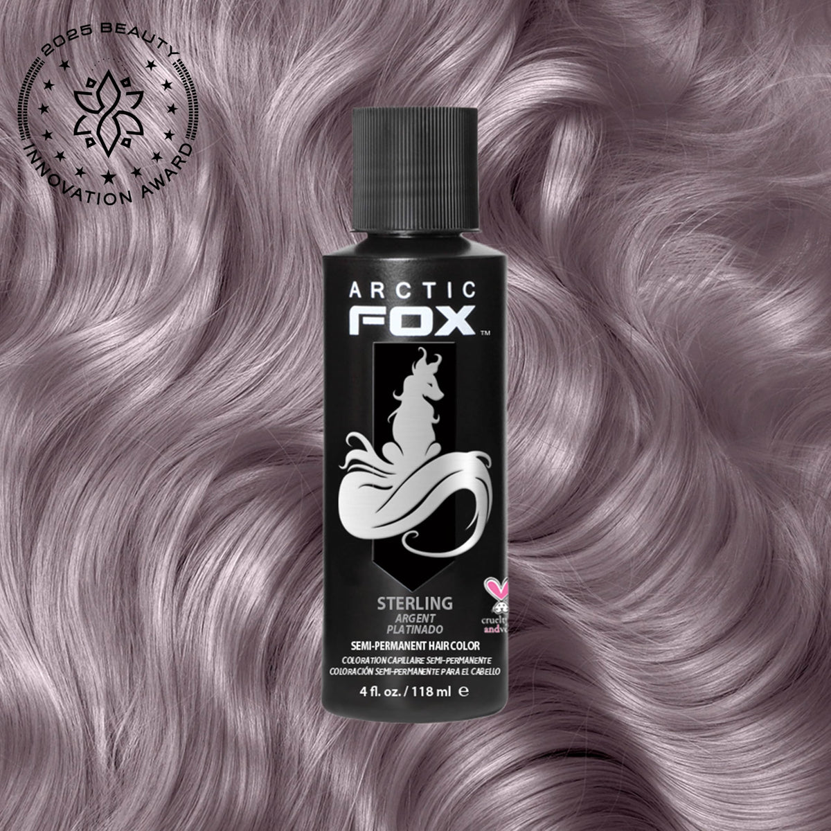 Back view of ARCTIC FOX Semi-Permanent Dye Sterling packaging