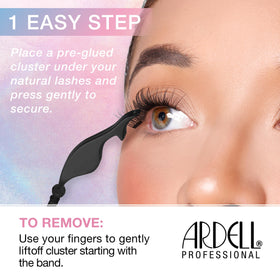 Back view of Ardell Press On Lashes Naked Natural packaging
