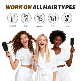 Back view of BALON vented styling brush showing removable back