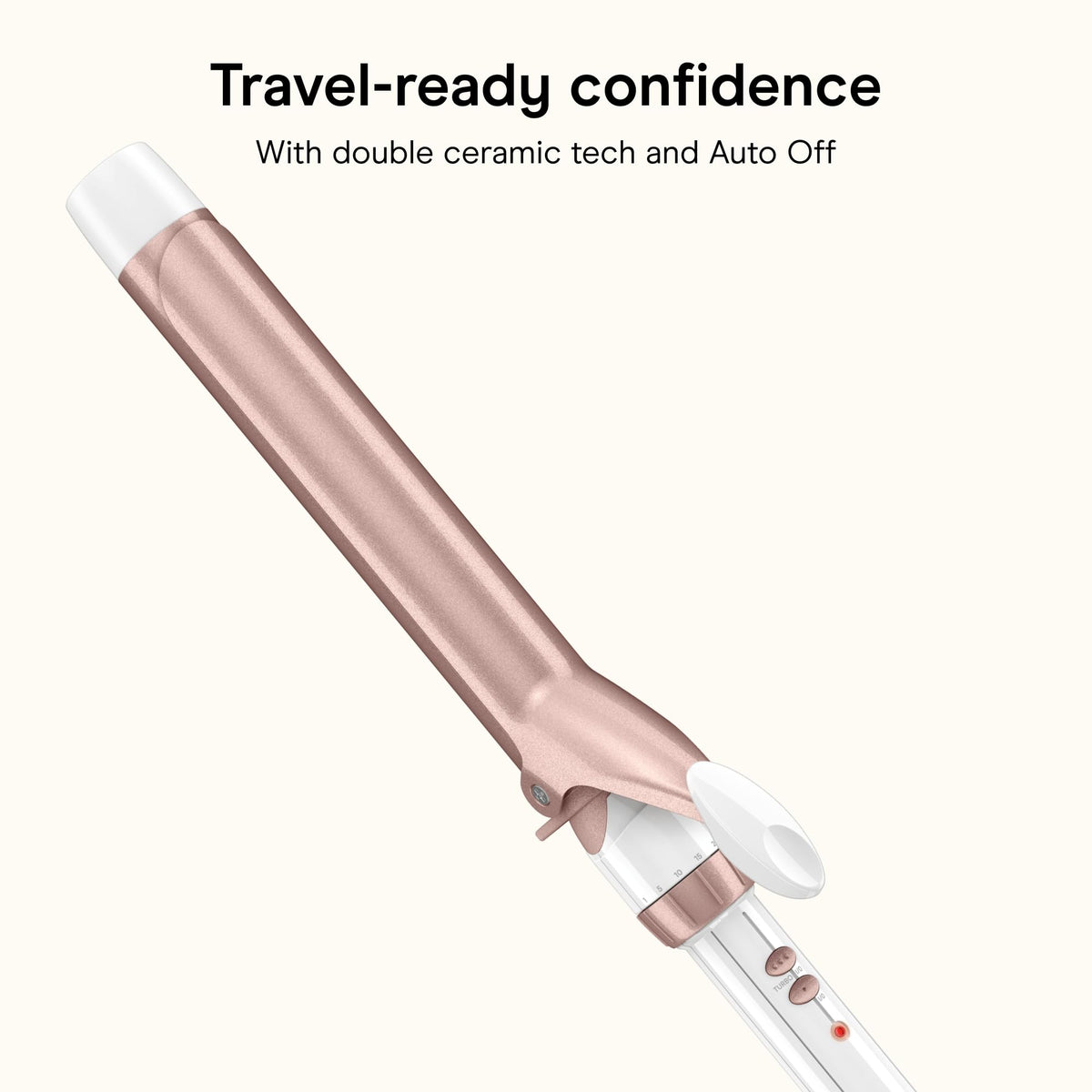 Back view of Conair curling iron with ergonomic design