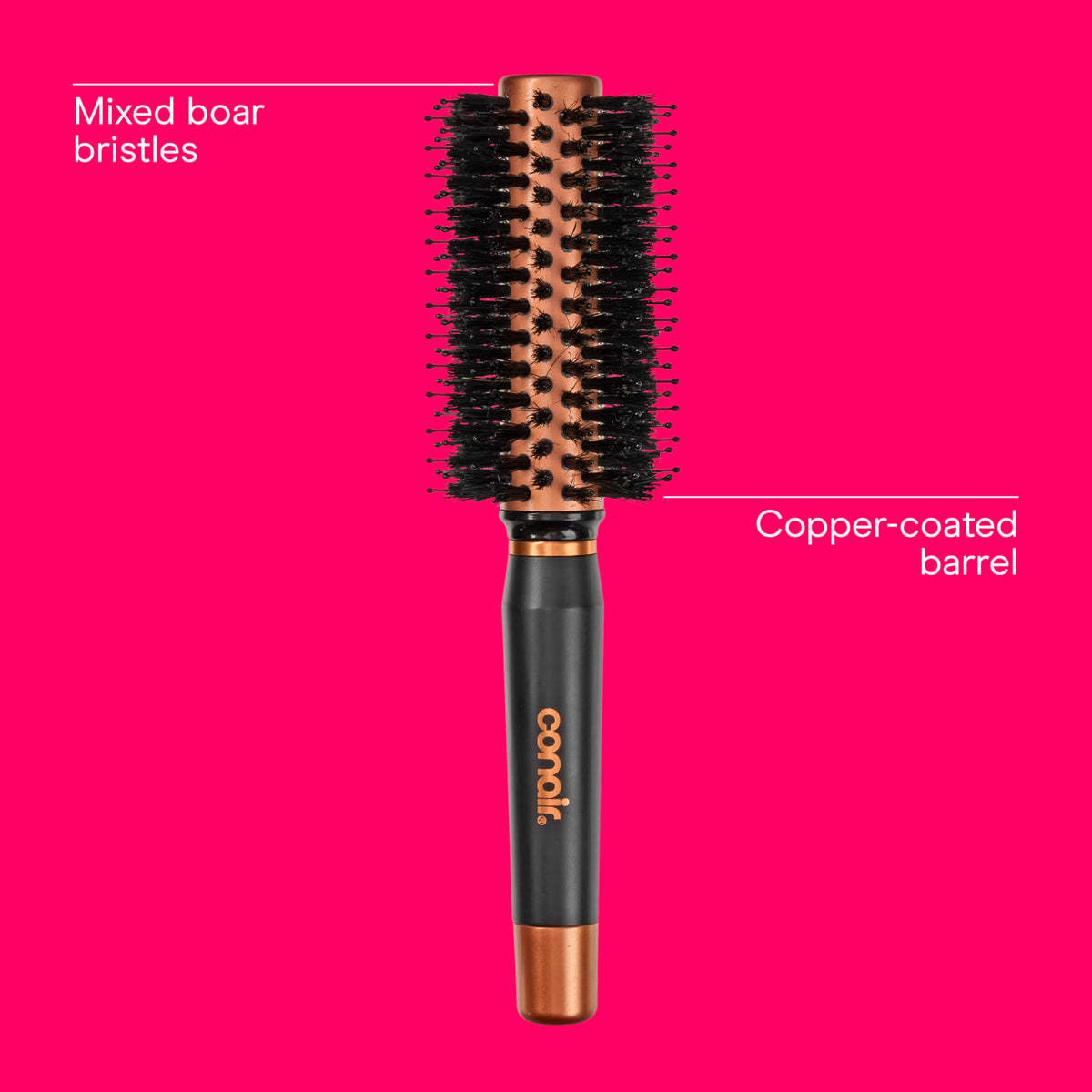 Back view of Conair Round Hair Brush