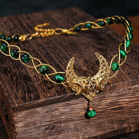 Back view of CoTeeZa Renaissance Crown with adjustable chain