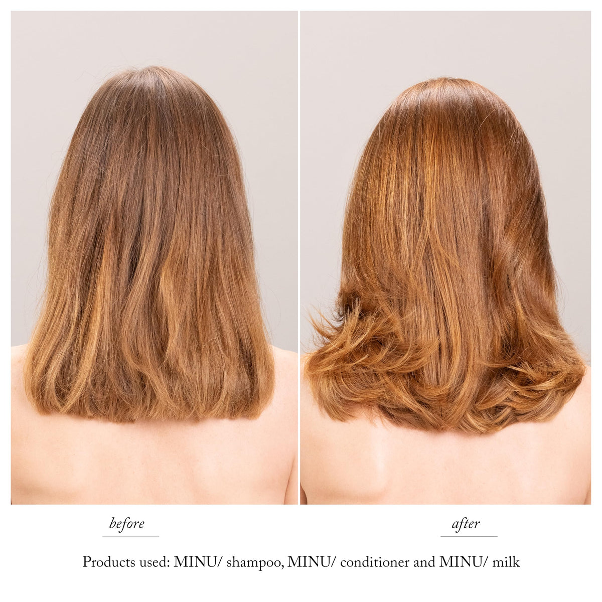 Back view of Davines MINU Shampoo refill pouch