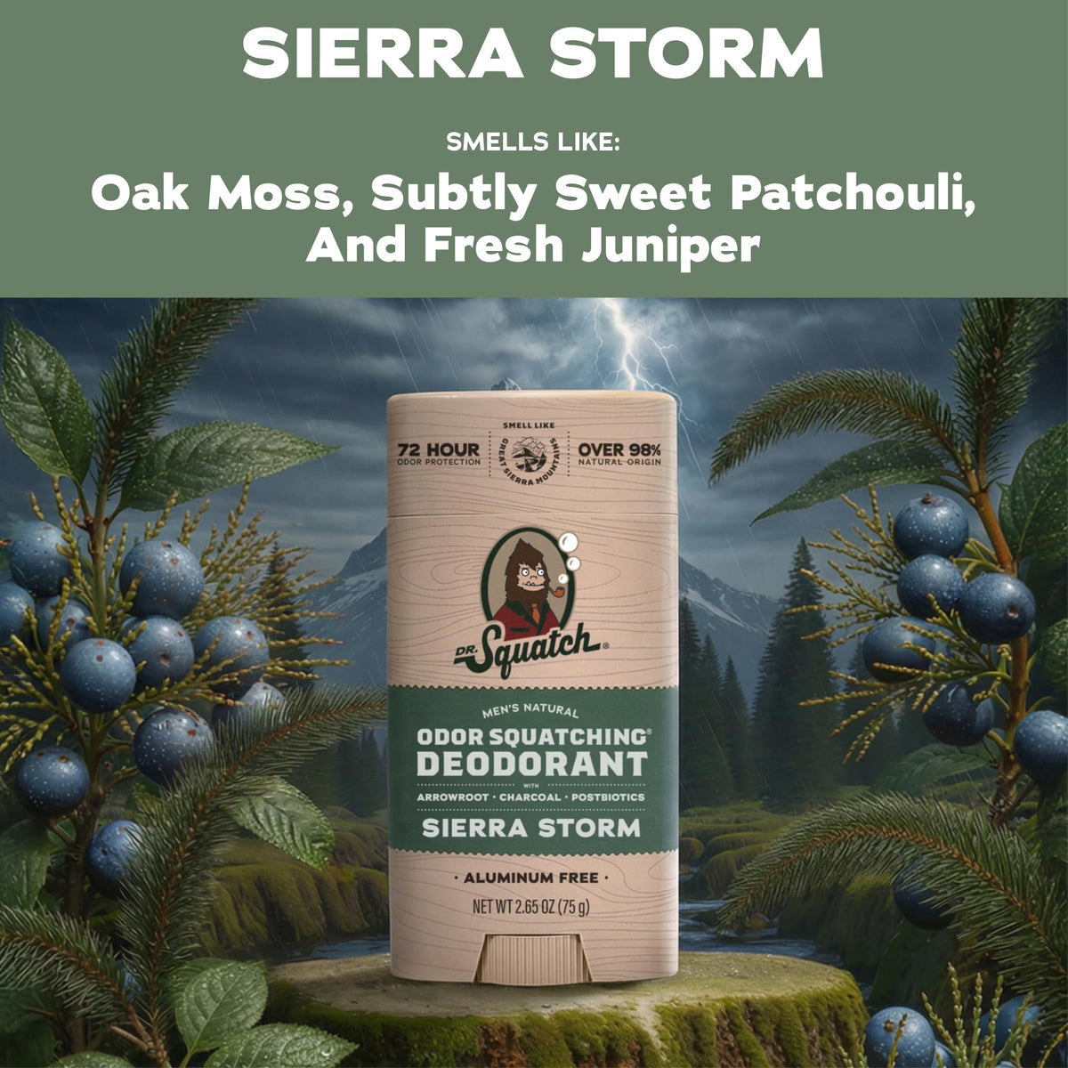 Back view of Dr. Squatch deodorant stick