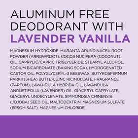 Back view of Dr Teal's Deodorant Lavender Vanilla