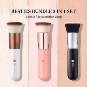 Back view of DUcare Large Flat Top Kabuki Foundation Brush
