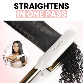 Back view of ELLA BELLA Titanium Flat Iron showing swivel cord