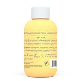 Back view of ella+mila Jojoba Nail Polish Remover bottle