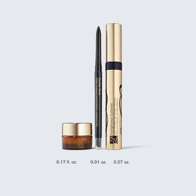 Back view of Estée Lauder Lash Drama Gift Set packaging