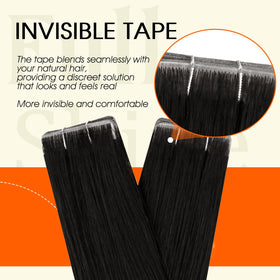Back view of Full Shine Tape In Extensions