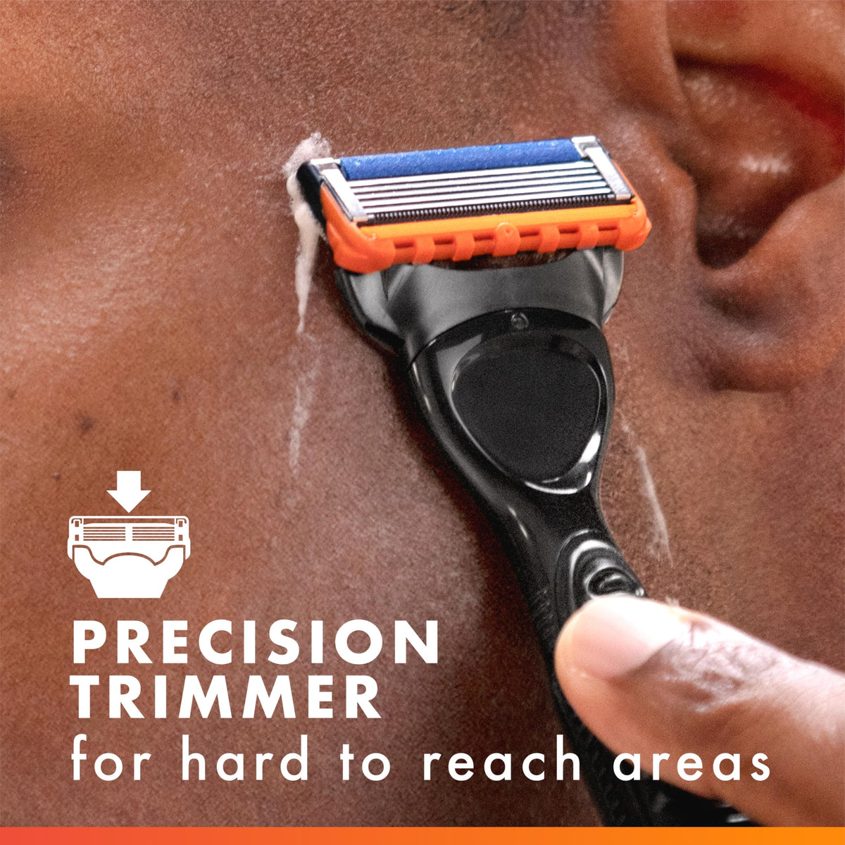 Back view of Gillette Fusion5 Power razor blade refills