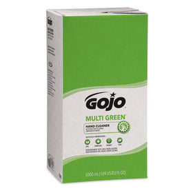 Back view of GOJO PRO TDX MULTI GREEN Hand Cleaner Refill packaging