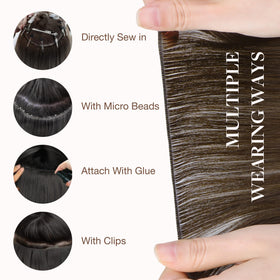 Back view of GOO GOO Genius Weft Hair Extensions
