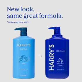 Back view of Harry's Men's Body Wash Stone 30 fl oz