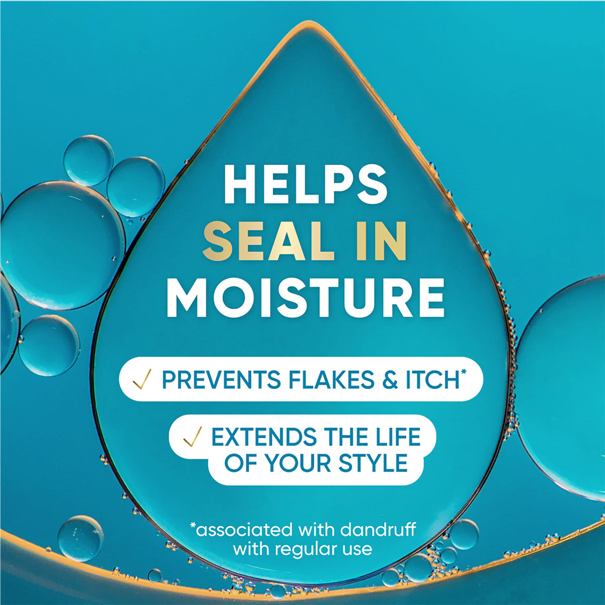 Back view of Head & Shoulders Royal Oils Daily Moisture Scalp Cream packaging